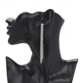 abordables Boucles d&#039;oreilles-Femme Boucles d&#039;oreille Clou Géométrique Joie mode Luxe Des boucles d&#039;oreilles Bijoux Argent Pour Soirée