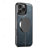 お買い得  iPhone用ケース-電話 ケース 用途 iPhone 16 Pro Max プラス iPhone 15 プロマックスプラス iPhone 14 13 12 Pro Max Plus バックカバー スタンド付き 磁石バックル ワイヤレス充電をサポート レトロ風 TPU PUレザー