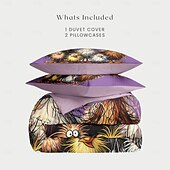 cheap 100% Cotton-Rooster Funny Duvet Cover Set 100% Cotton Soft and Comfortable Bedding Set with Fun Rooster Print Cozy and Stylish Perfect for Bedroom Decor Easy Care and Machine Washable