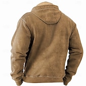 levne Vintage etnické mikiny-Pánské Jelen Kapuce Mikina Mikina na zip Mikina s kapucí Tričkový Módní 3D tisk Dovolená Streetwear Vodní modrá Hnědá Zapni Podzim Zima Návrhář