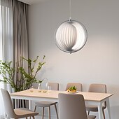 economico Luci a sospensione-lampada a sospensione a globo per isola cucina lampada a sospensione in acrilico lampada a sospensione sala da pranzo 31cm 110-240v