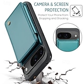 זול תיק טלפון אחר-טלפון מגן עבור גוגל Pixel 9 Pro Pixel 9 Pro XL Pixel 8 Pro Pixel 8 פיקסל 9 כיסוי אחורי עם מעמד חריץ לכרטיס עמיד בזעזועים רטרו TPU PC