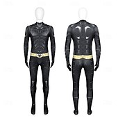 cheap Men&#039;s Costumes-Superhero Bat Man Mask Bodysuits Onesie Costume Movie TV Theme Costumes Movie Cosplay for Men&#039;s Adults&#039; Halloween Carnival Mardi Gras Performance Event / Party Bachelorette Party