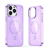 economico Cover per iPhone-telefono Custodia Per iPhone 17 Pro Max 17 Air 16 15 14 Pro Max Plus 13 12 11 Pro Max Copertura Posteriore Magnetico Glitter scintillanti Resistente agli urti Retrò PC Silicone