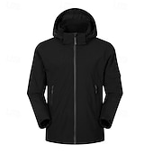 billige Softshell-, fleece og turjakker-Dame Softshell jakke Turjakke Vinter utendørs Hold Varm Fleecefor Vindtett Vannavvisende 3-i-1-jakker Vinterjakke Fleecejakker Reise Svart Krystall Rosa Beige Lyseblå