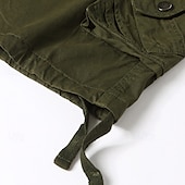 billiga Botten-Herr Cargo-shorts Vandringsshorts Militär Sommar Utomhus 10&quot; Ripstop Andningsfunktion Snabb tork Dragkedja fram Shorts Underdelar Knälängd Svart Armégrön Bomull Jakt Fiske Klättring XS S M L XL