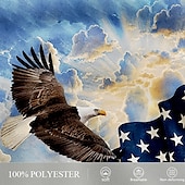 levne tisk vlajky-Pánské Americká americká vlajka Orel Vlastenec Plavecké trenýrky Plavky pánské Surfovací šortky Středně vysoký pas Šik ven Havajské Na běžné nošení Dovolená Denní Šňůrky Elastický pas 3D tisk Návrhář
