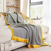 baratos Cobertores &amp; Mantas-cobertor de tecido estilo nórdico design minimalista e elegante com borlas macias durável e aconchegante perfeito para camas, sofás ou como uma manta decorativa adiciona um toque escandinavo à