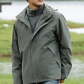 abordables Softshell, polares y chaquetas de montaña-Hombre Mujer Chaqueta Softshell Chaqueta para senderismo Invierno Al aire libre Retazos Mantiene abrigado Forro Polar Resistente al Viento Resistente al Agua Chaquetas 3-en-1 Chaqueta de Invierno