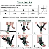 economico Bretelle &amp; Supporti-tutore di supporto per la caviglia, supporto regolabile per la caviglia a compressione, per uomini e donne supporto per il tendine d&#039;Achille e fascite plantare, stabilizza i legamenti, allevia il