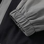 baratos Casacos &amp; Sobretudos para Homem-Homens jaqueta leve Jaqueta utilitária Jaqueta Carga Jaqueta de Transição Férias Diário Anti-desgaste Bolsos Outono &amp; inverno Tecido Moda Clássico Lapela Padrão Preto Branco Amarelo Cinzento Casaco