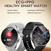 abordables Relojes inteligentes-iMosi MT800 Reloj inteligente 1.56 pulgada Smartwatch Reloj elegante Bluetooth ECG + PPG Monitoreo de temperatura Podómetro Compatible con Android iOS Mujer Hombre Llamadas con Manos Libres