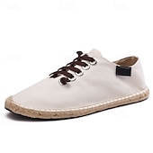 Χαμηλού Κόστους Ανδρικά Sneakers-ανδρικά casual αθλητικά παπούτσια εσπαντρίγιας, ελαφριά παπούτσια με κορδόνια με σόλα από γιούτα, κομψά καλοκαιρινά παπούτσια για καθημερινή χρήση και υπαίθριες δραστηριότητες
