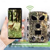 cheap Outdoor IP Network Cameras-PR8000 Camera Motion WiFi 60MP Hunting Camera with SIM Card Wireless Wildlife Cam IP65 Waterproof Night Infrared Camera