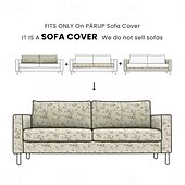 cheap Sofa Cover-100% Cotton 2-Seat 3-Seat Sofa Cover Floral Quilted Slipcovers  PARcover LITB PRIME cover