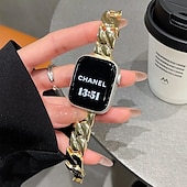 זול להקות Apple Watch-סולו לופ מותאם ל רצועת השעון של Apple Watch 38 מ&quot;מ 40 מ&quot;מ 41 מ&quot;מ 42 מ&quot;מ 44 מ&quot;מ 45 מ&quot;מ 49 מ&quot;מ נשים סגסוגת רצועת שעון חלופית ל iwatch Ultra 2 Series 9 8 7 SE 6 5 4 3 2 1
