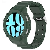 Недорогие Ремешки для часов Samsung-Ремешок для часов для Samsung Galaxy Watch 6 40/44mm силиконовый Замена Ремень Регулируется Спортивный ремешок Браслет