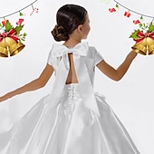preiswerte Kleider für die Blumenmädchen-kinderkleidung Mädchen Blumenmädchen Kleid Kleid für die Erstkommunion Party Kleid Feste Farbe Ärmellos Leistung Hochzeit Party Gitter Prinzessin Süß Gitter Mitte der Wade Etuikleid Tüll-Kleid Sommer