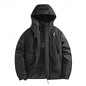 baratos Casacos Leves, Polares &amp; Caminhada-Homens Jaqueta Acolchoada Baiacu Jaqueta de lã para caminhada Inverno Ao ar livre Térmico / Quente Jaqueta de Inverno Jaquetas em Velocino Zip Completo Alpinismo Campismo / Escursão / Espeleologismo
