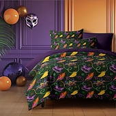 cheap 100% Cotton-Carnival Duvet Covers Vibrant and Festive Design Adds Color and Energy to Your Bedroom Soft and Comfortable Fabric for a Cozy Night&#039;s Sleep