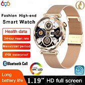 お買い得  スマートブレスレット-696 HK88 スマートウォッチ 1.19 インチ スマートブレスレット ブルートゥース 歩数計 着信通知 心拍計 と互換性があります Android iOS 女性 ハンドフリーコール メッセージ受信通知 カメラコントロール IP 67 40mmの時計ケース