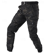 preiswerte Cargohosen-Herren Cargohose Cargohosen Cargohose Jogginghose Jogger Hose Hosen Wanderhose Elastische Taille Multi Pocket Glatt Windundurchlässig tragbar In voller Länge Outdoor Täglich Campen und Wandern Sport