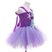 cheap Girl's Dress Up Costumes-Book Week 2026 Kids Girls' Party Dress Rainbow Flower Sleeveless Performance Birthday Beautiful Sweet Knee-length Party Dress Swing Dress A Line Dress Summer 4-12 Years Pink Purple Light Blue