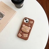 Недорогие Чехлы для iPhone-телефон Кейс для Назначение айфон 16 айфон 16 про айфон 16 про макс айфон 15 iPhone 15 Pro Max iPhone 14 Pro Max iPhone 13 12 Pro Max Кейс на заднюю панель со стендом Защита от удара Ретро Силикон