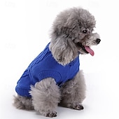 economico Maglioni-Cane Maglione Classico Inverno Caldo Di tendenza Confortevole All&#039;aperto Abbigliamento Quotidiano Interno Abbigliamento per Cani for Piccolo Medio Grande
