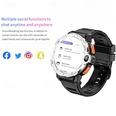 cheap Smartwatch-iMosi PG999 Smart Watch 1.54 inch 4G LTE Cellular Smartwatch Phone 4G Pedometer Call Reminder Heart Rate Monitor Compatible with Null Men GPS Long Standby Hands-Free Calls IP 67 43mm Watch Case