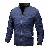 cheap Outdoor Jackets-Men&#039;s Softshell Jacket Hiking Jacket Outdoor Windproof Windbreaker Jacket Traveling Black Green Khaki Dark Blue Grey