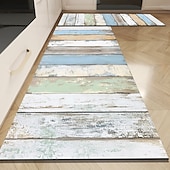 economico Tappeti corridoio-tappeto effetto legno vintage tappeto da cucina tappeto antiscivolo antiolio tappeto da soggiorno tappeto da interno ed esterno arredamento camera da letto tappeto da bagno tappeto da ingresso zerbino