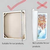 cheap Wall Accents-1pc Metal Frames Oil Painting Frames White Picture Frame Poster Frames for Wall DIY Diamond Frame with Accessories