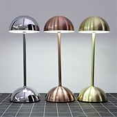economico Lampade da tavolo-lampada da scrivania retrò in metallo - luce da comodino touch con ricarica wireless tramite USB per casa, soggiorno, camera da letto, 1 pz