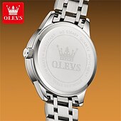 levne Quartz hodinky-olevs pánské business quartz hodinky s nočním viděním datumovka týdenní displej jednoduchý quartzový strojek módní a voděodolné sportovní hodinky