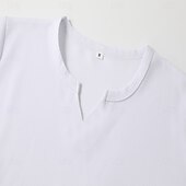 economico T-shirt in maglia waffle-Per uomo Camicia a nido d&#039;ape Maglietta Camicia a Maniche Lunghe Manica Lunga Scollo a V Primavera &amp; Autunno Semplice Moda Designer Essenziale Vacanza Streetwear Uscire Nero Bianco Arancione