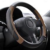 cheap Steering Wheel Covers-Elantrip Sport Leather Steering Wheel Cover 14 1/2 inch to 15 inch Universal Padded Soft Grip Breathable Anti Slip Odorless