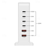 levne USB rozbočovače-USB 3.0 Náboje 6 Přístavy 6 v 1 Funkce podpory napájení Rozbočovač USB s USB 3.0 Typ B 5V / 3A Dodávka energie Pro Notebook Tablet Chytrý telefon