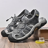 baratos sandálias de exterior-Sandálias masculinas para atividades ao ar livre, com design durável e respirável, tiras ajustáveis e sola antiderrapante. Perfeitas para caminhadas, atividades aquáticas, férias na praia e uso casual no verão.