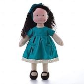preiswerte Puppen-Waldorfpuppe mit Baumwollkörper, Künstlerpuppe, handgefertigte Mini-Anziehpuppe zum Selbermachen (Zubehör Bär nicht im Lieferumfang enthalten) für Weihnachtsgeschenke