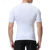 halpa Juoksupaidat ja tanktopit-Miesten Urheilullinen paita Kuntosali paita Fitness paita Pehmustettu puristuspaita Lyhythihainen Tee paita Kausaliteetti Urheilu- ja treenivaatteet Hengittävä Nopea kuivuminen Pehmeä