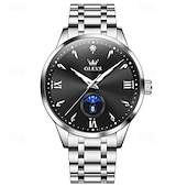 levne Quartz hodinky-olevs pánské business quartz hodinky s nočním viděním datumovka týdenní displej jednoduchý quartzový strojek módní a voděodolné sportovní hodinky