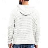 cheap Basic Hoodies-Men&#039;s Hoodie Black White Khaki Light Grey Dark Gray Hooded Plain Front Pocket Sports &amp; Outdoor Daily Holiday Polyester Streetwear Basic Casual Spring &amp;  Fall Clothing Apparel Hoodies Sweatshirts