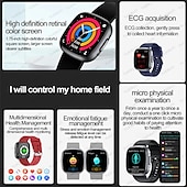 economico Smartwatch-ET593 Smart Watch Monitoraggio della Pressione Sanguigna Monitoraggio della Salute Bluetooth Chiamate SOS Uomini Donne Tracker Sport Fitness Smartwatch