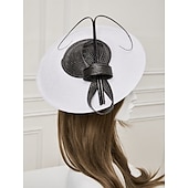 cheap Fascinators-Women&#039;s Fascinators Pillbox Hat Cap Weddings Straw Fedora Vintage Sinamay Base Hats for Kentucky Tea Party Horse Race Ladies Day Headpiece dress to impress Race Day Dress
