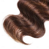 abordables 1 paquet de cheveux humains tisse-1 paquet d&#039;extensions de cheveux humains ondulés T1B-4/30#, 12 à 28 pouces