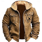 abordables Sweats de Chasse-Homme Cerf Toison Sweats à Capuche Sweat à capuche Sweat à capuche Capuche Mode 3D effet Vacances Chasse Marron Vert Zippé Poche Automne Hiver Designer