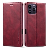 levne Pouzdra pro iPhone-telefon Carcasă Pro iPhone 16 15 14 Pro Max Plus iPhone 13 12 11 Pro Max Mini Flip Cover se stojánkem Magnetické Slot pro kartu Retro TPU PU kůže