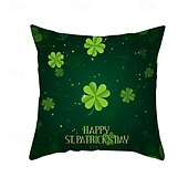 ieftine Husa de perna de vacanta-husă de perne decorativă ziua Sfântului patrick 1 bucată shamrock husă de pernă pătrată moale față de pernă pentru dormitor living canapea canapea scaun