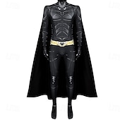 cheap Men&#039;s Costumes-Superhero Bat Man Mask Bodysuits Onesie Costume Movie TV Theme Costumes Movie Cosplay for Men&#039;s Adults&#039; Halloween Carnival Mardi Gras Performance Event / Party Bachelorette Party